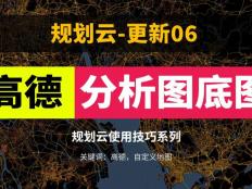 用高德自定义地图，模仿一张分析图样式，并加入规划云网站